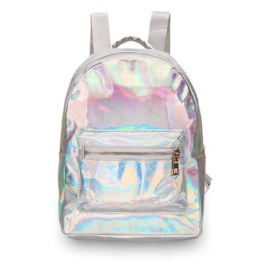 Holographic Metallic Backpack